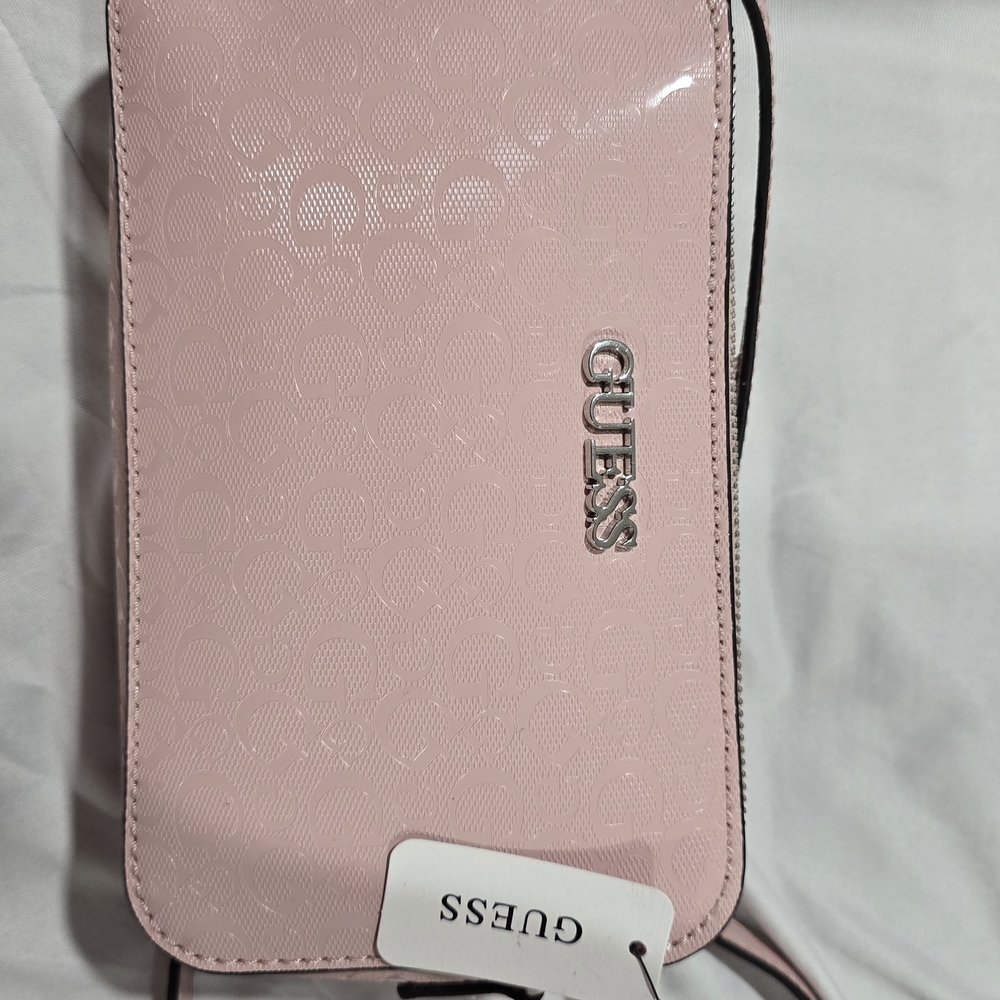 GUESS Blush Pink Embossed Crossbody Bag